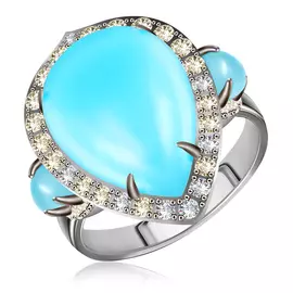 Кольцо из золота юаR13476WQTQ