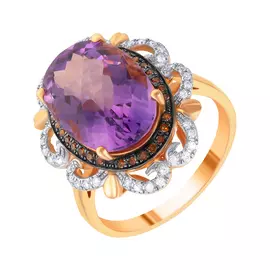 Кольцо из золота WR00902P_KO_DR_AM_PINK