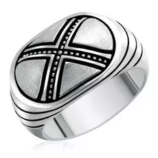 Кольцо мужское из серебра 01Т058344Э