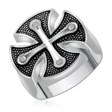 Кольцо мужское из серебра 01Т058347Э