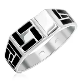 Кольцо мужское из серебра 94010426