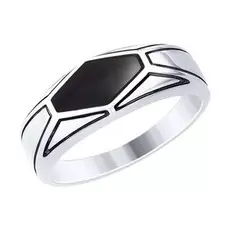 Кольцо мужское из серебра 94012536