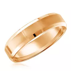 Кольцо обручальное гладкое из золота 10-721-К