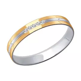 Кольцо обручальное из золота 110213