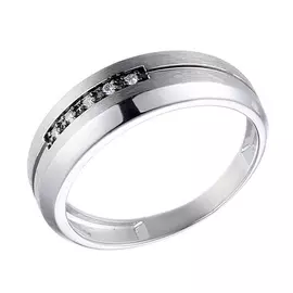 Кольцо обручальное из золота 63833AGW4X_WG