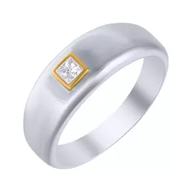 Кольцо обручальное из золота RGDA-2558-M3_KO_WJ