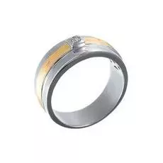 Кольцо обручальное из золота RGDA-6455-M1_WJ