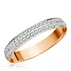 Кольцо обручальное из золота с бриллиантами R5119719