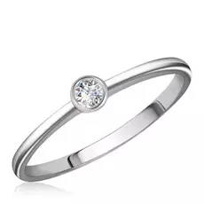 Кольцо помолвочное из белого золота с бриллиантом 65319000