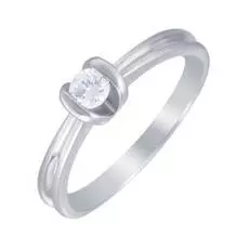 Кольцо помолвочное из золота JK-R305-2-18KW_KO_WG