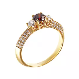 Кольцо помолвочное из золота KAR-31-2_KO_DO_YG