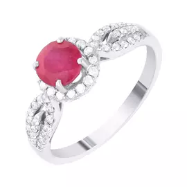 Кольцо помолвочное из золота R26073B_RO_WG