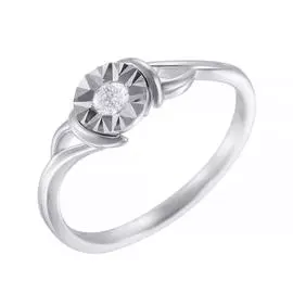 Кольцо помолвочное из золота R28340_WG