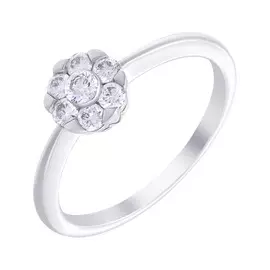 Кольцо помолвочное из золота R37945-9_WG