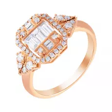 Кольцо помолвочное из золота R776-15666_KO_PINK