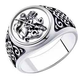 Кольцо православное из серебра 95-110-00935-1