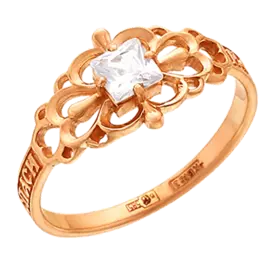 Кольцо православное из золота 15111066