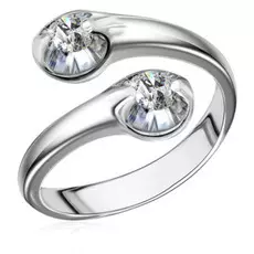 Кольцо с бриллиантами из белого золота 65319001