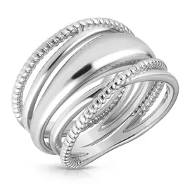 Кольцо тройное из серебра S85610069