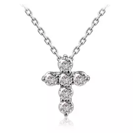 Колье из белого золота с бриллиантами 64319471