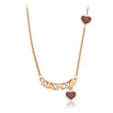 Колье из красного золота с фианитами Paris Д0268-8-070005