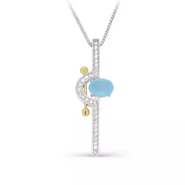 Колье из серебра 16-297-80184