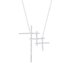 Колье из серебра N27897-W_KL_001_WG