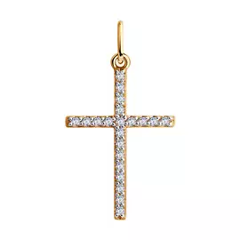 Крест декоративный из золота 035886