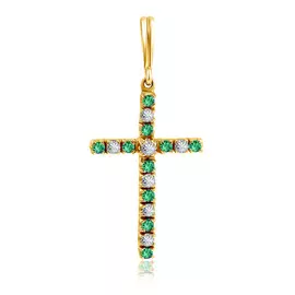 Крест декоративный из золота 2Б10107-011