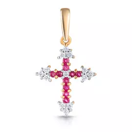 Крест декоративный из золота П10326р