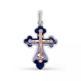 Крест из серебра 3-124-1007