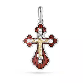 Крест из серебра 3-124-1018