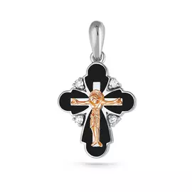 Крест из серебра 3-136-1002