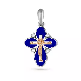 Крест из серебра 3-136-1007