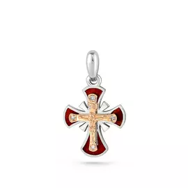 Крест из серебра 3-140-1018