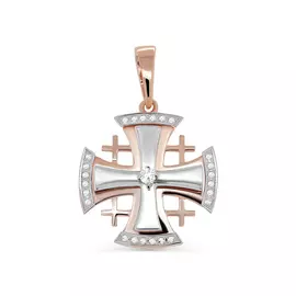 Крест из серебра 3-160-7986