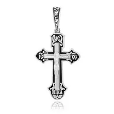 Крест из серебра КС-32186э