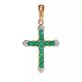 Крест из золота J01-D-SS-35496-EM