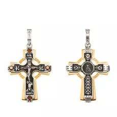 Крест ручной работы из серебра 90170026-6