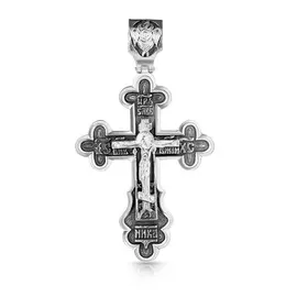 Крест ручной работы из серебра КС-162