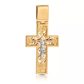 Крест ручной работы из золота 27610185000
