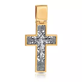 Крест ручной работы из золота 27610186000