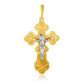 Крест ручной работы из золота 57000346000
