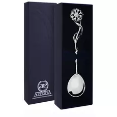 Ложка чайная из серебра «Василек» 071ЛЖ03801