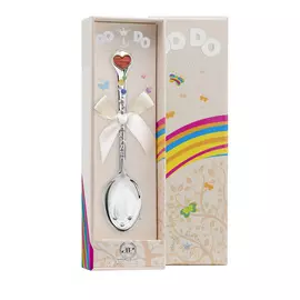 Ложка детская серебряная сердце 451ЛЖ05808