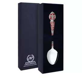 Ложка из серебра «Ангел-Хранитель» 761ЛЖ00807_красный