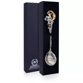 Ложка из серебра Зодиак-Водолей 712ЛЖ00802