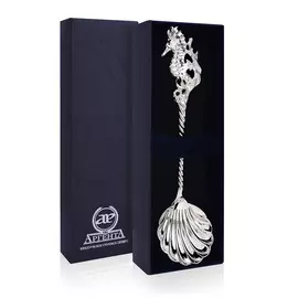 Ложка серебряная для икры «Морской конек» 064ЛЖ00801