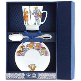 Набор чайный из серебра 025Ф03