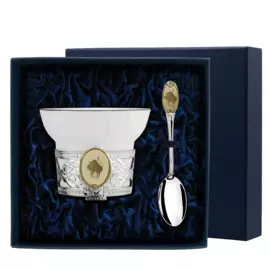 Набор чайный из серебра 902НБ07802_бык